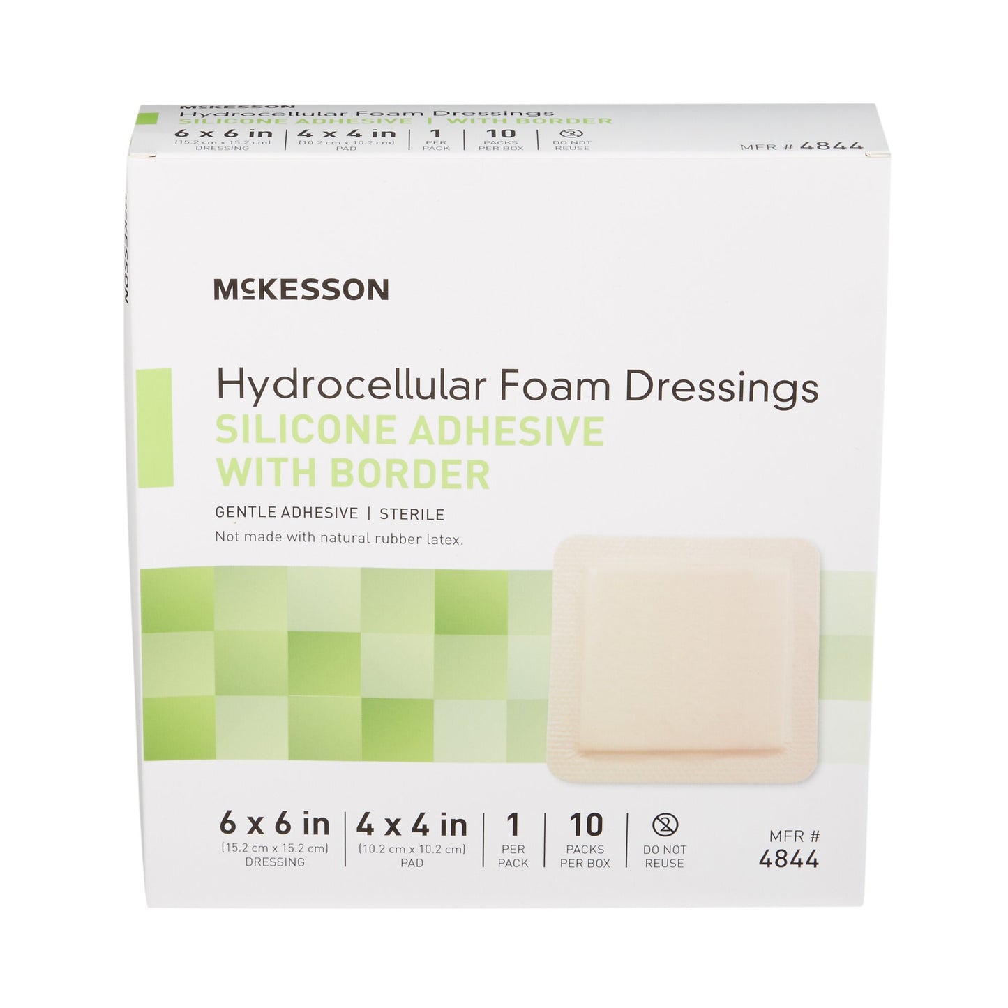 McKesson 5-Layer Foam Dressing 6 X 6 Inch