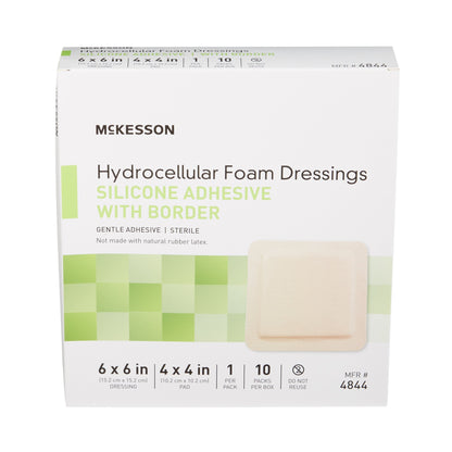 McKesson 5-Layer Foam Dressing 6 X 6 Inch