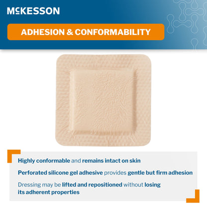 McKesson 5-Layer Foam Dressing 6 X 6 Inch