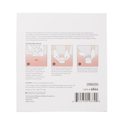 McKesson 5-Layer Foam Dressing 6 X 6 Inch