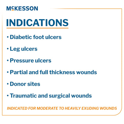 McKesson Silver Alginate Dressing 3/4 X 12 Inch Rope