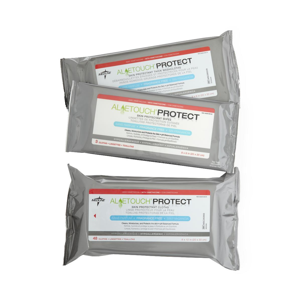 Medline AloeTouch Barrier Cream Cloths - Thumbnail 2