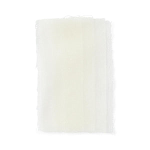 Petrolatum gauze dressing, white translucent rectangular sheet shown flat against white background