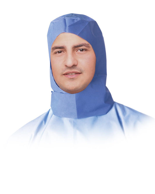 Surgeon Hood, Ties Under Chin, Blue (case of 300)