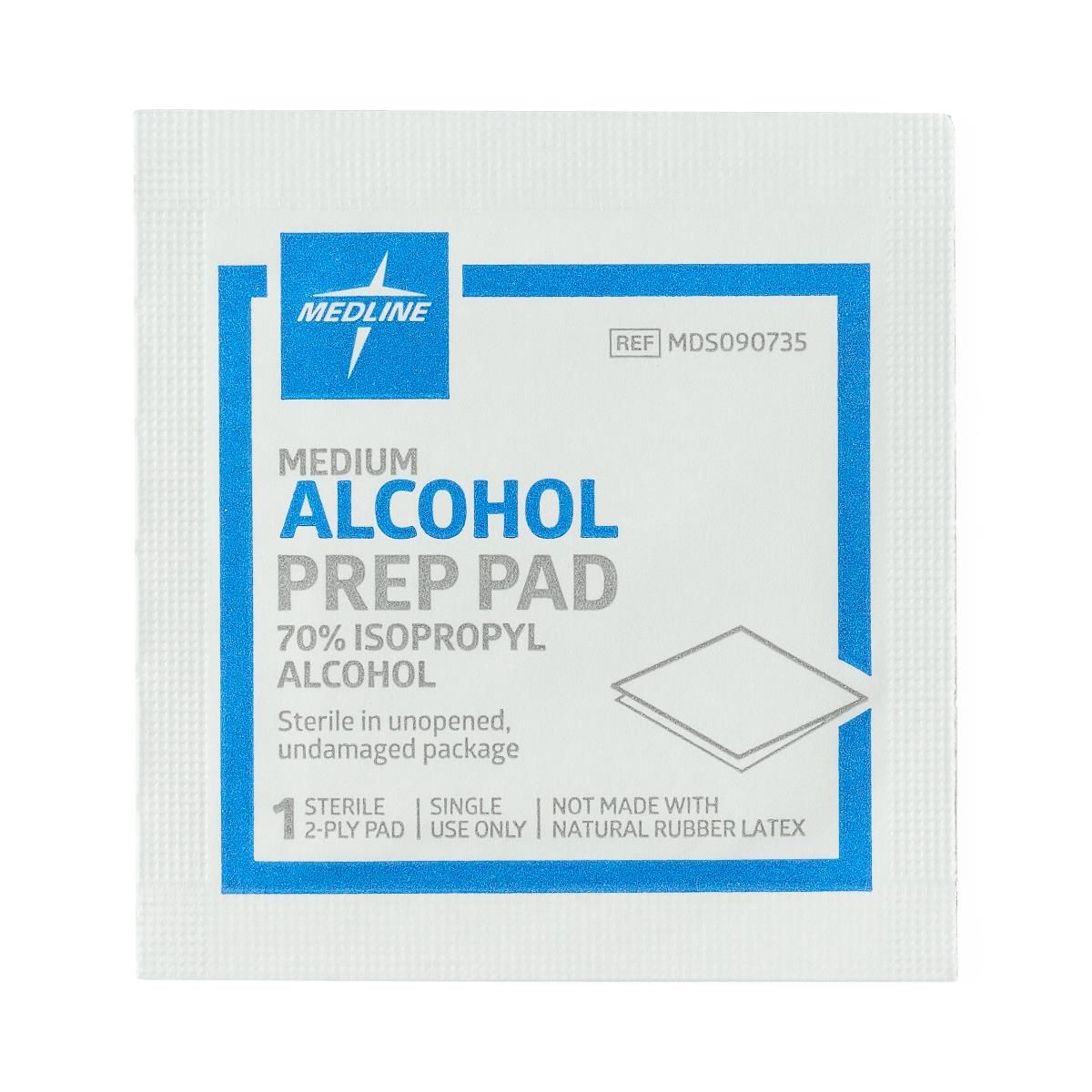 Sterile Alcohol Prep Pads (Medium)
