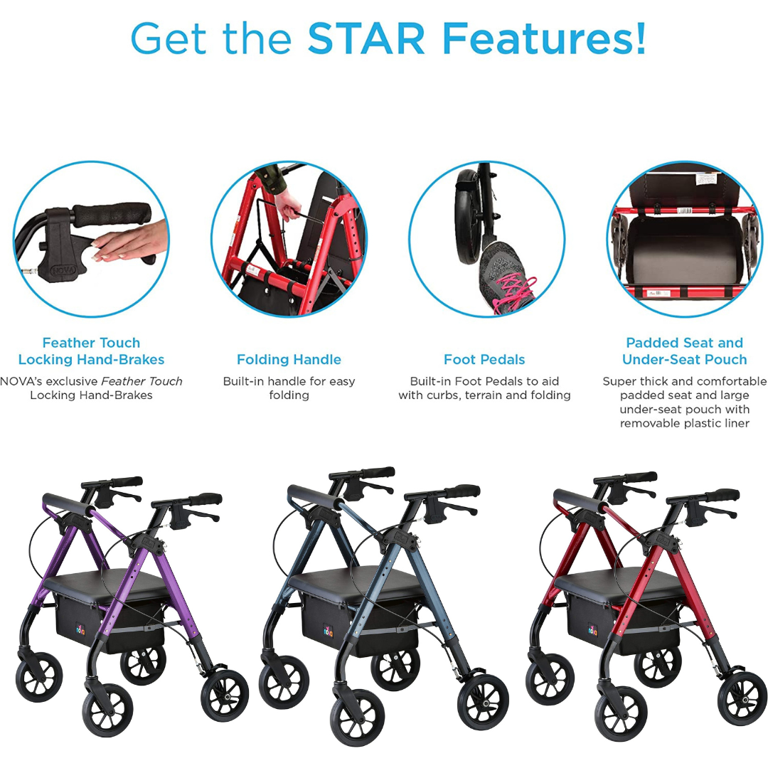 Star 8 Rollator HD Bariatric