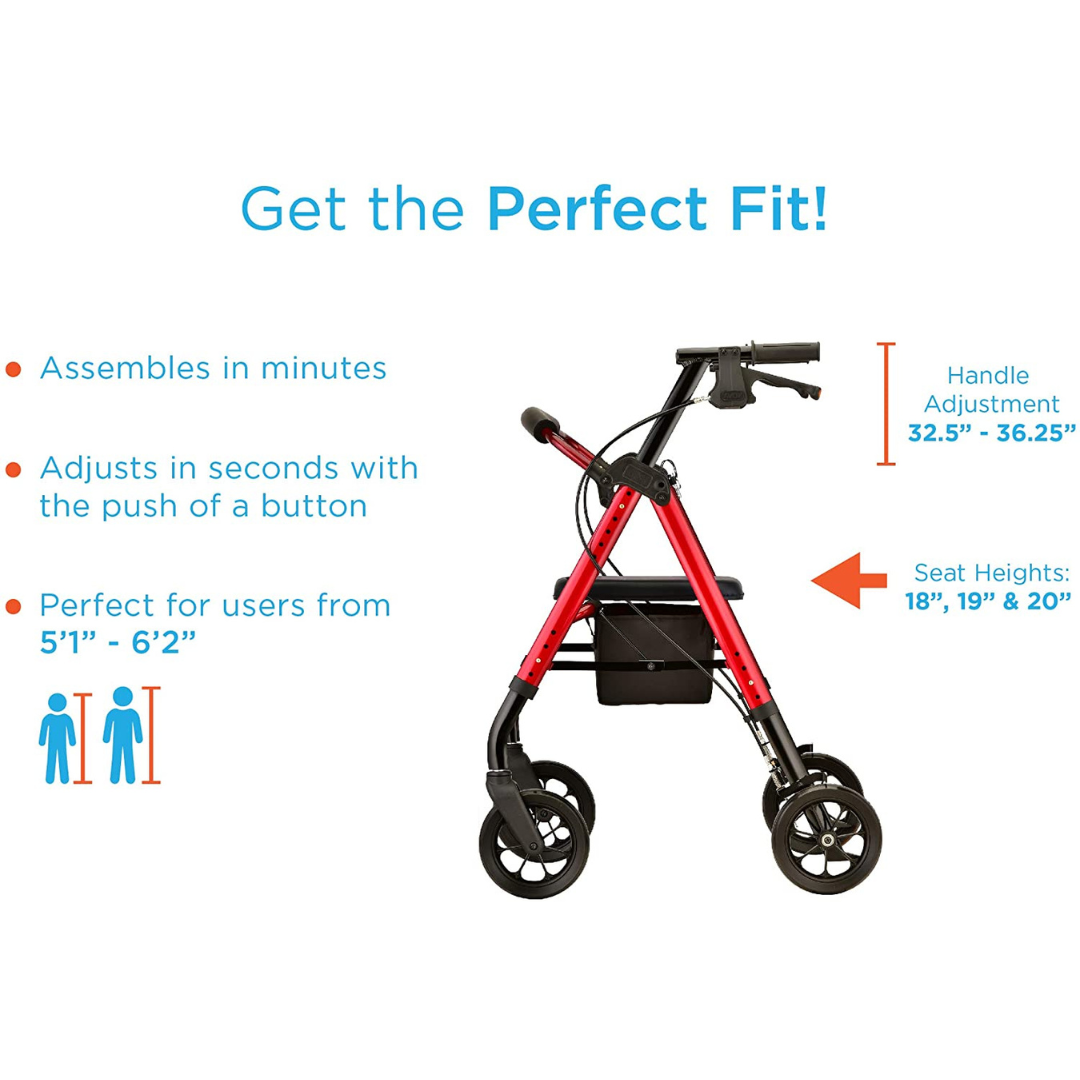 Star 8 Rollator HD Bariatric