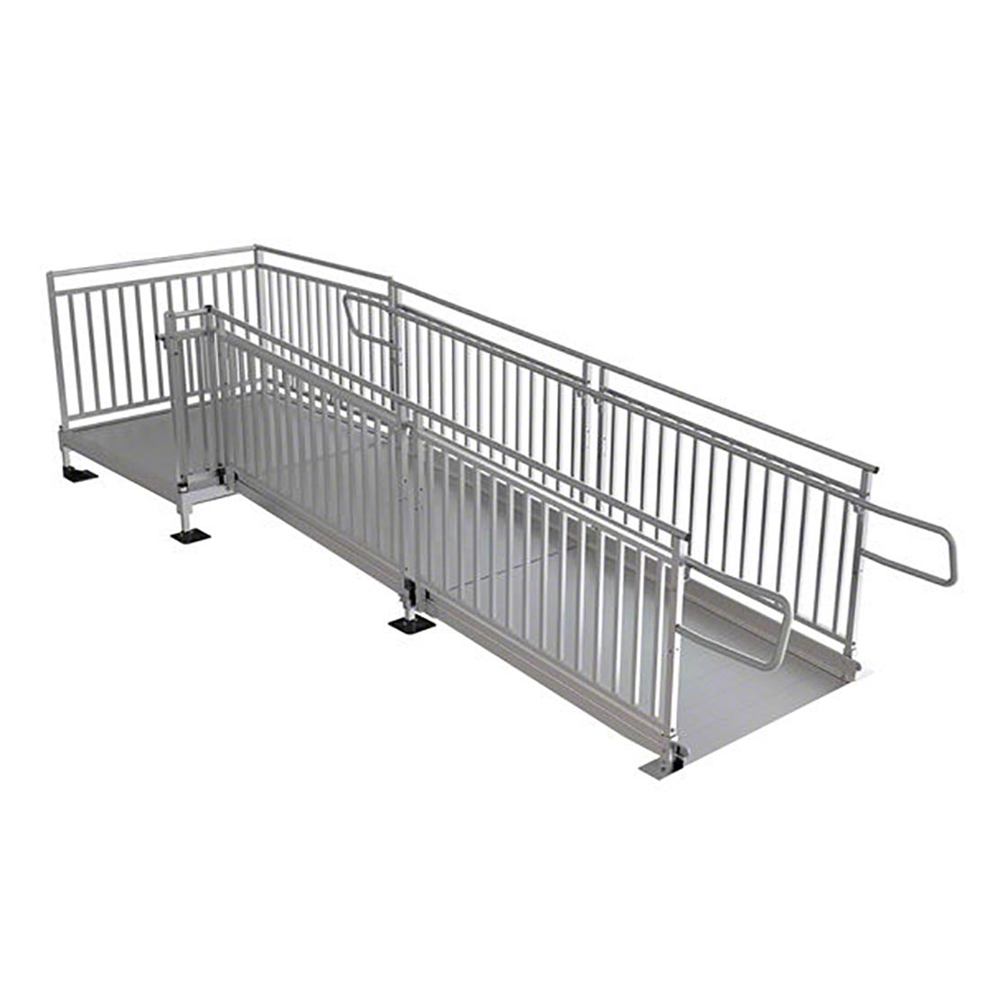 Pathway HD Modular Ramp Systems with Picketed Handrails