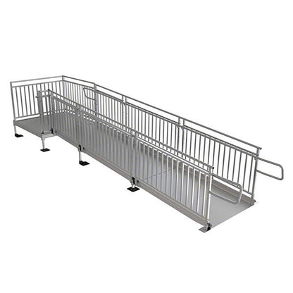 Pathway HD Modular Ramp Systems with Picketed Handrails