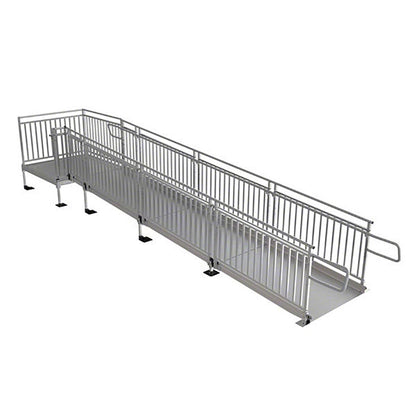 Pathway HD Modular Ramp Systems with Picketed Handrails