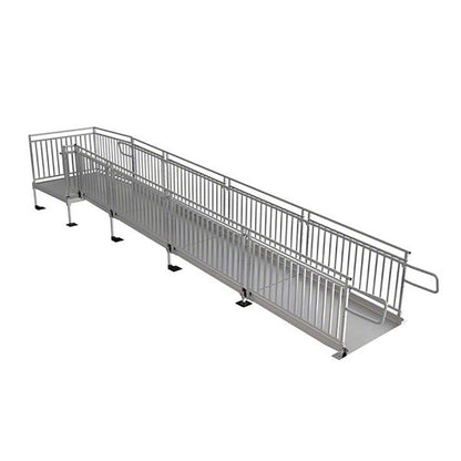 Pathway HD Modular Ramp Systems with Picketed Handrails