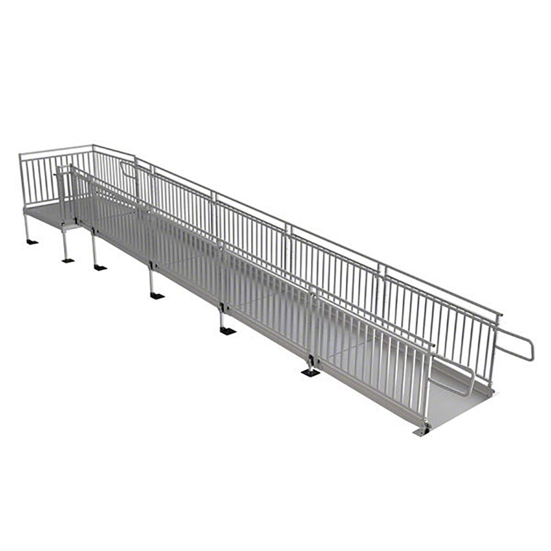 Pathway HD Modular Ramp Systems with Picketed Handrails