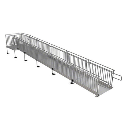 Pathway HD Modular Ramp Systems with Picketed Handrails