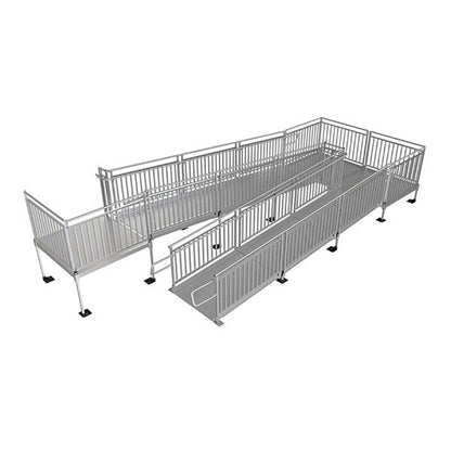 Pathway HD Modular Ramp Systems with Picketed Handrails