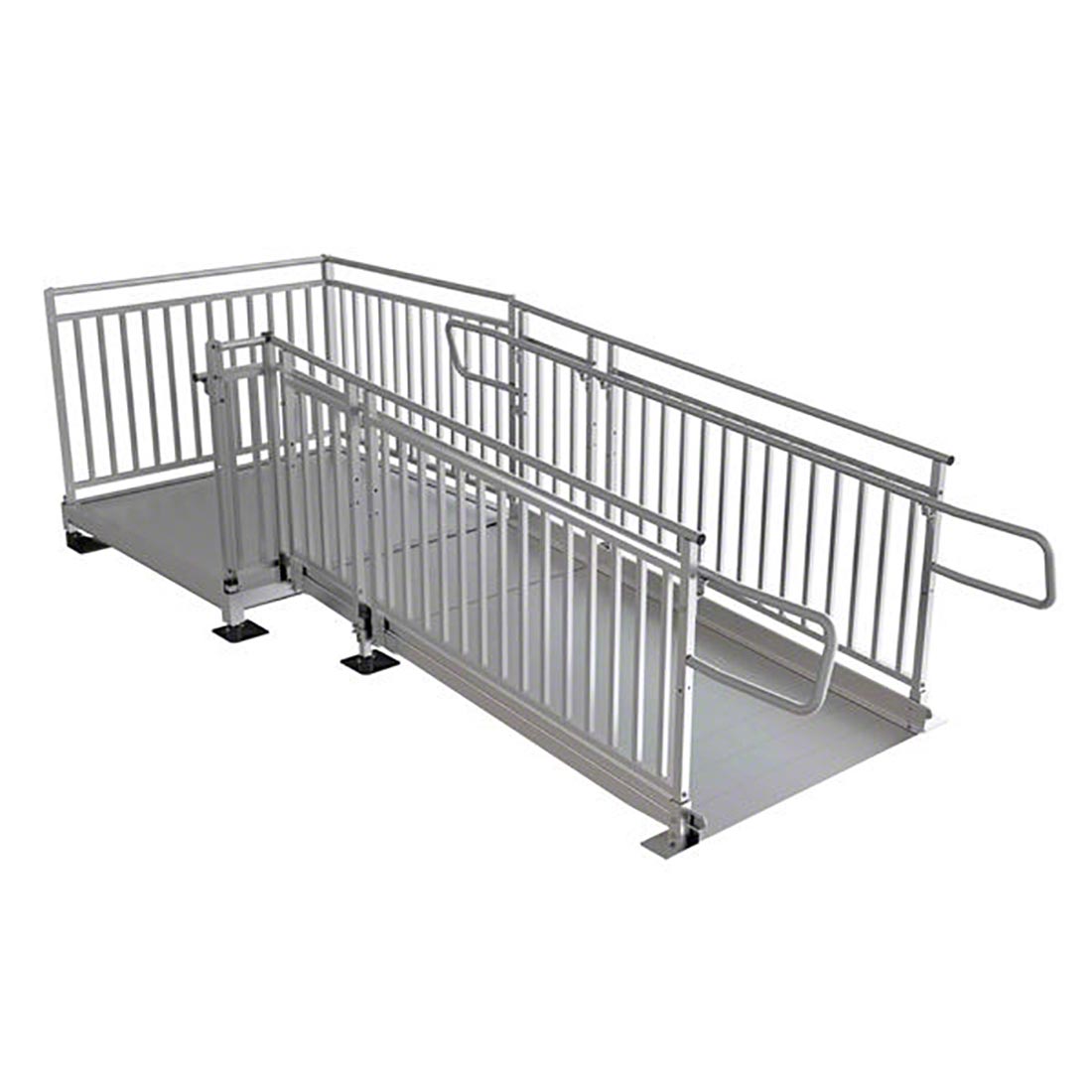 Pathway HD Modular Ramp Systems with Picketed Handrails