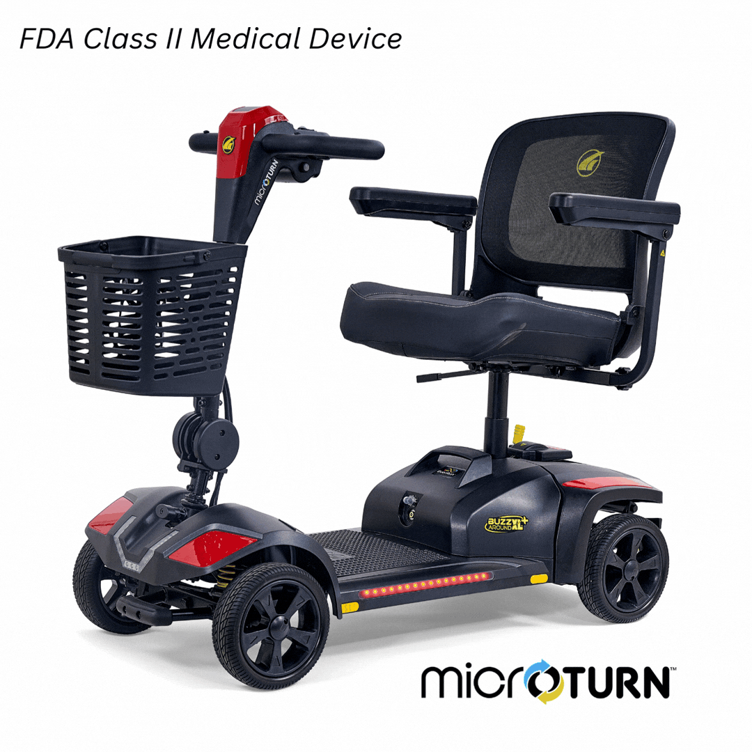 BuzzAround XL+ Microturn - 4 Wheel Scooter by Golden Technologies