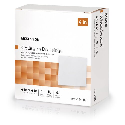 McKesson Collagen Dressing 4 X 4 Inch Square Sterile