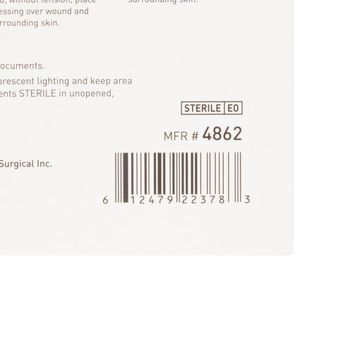 McKesson Foam Dressing 3 X 3 Inch Without Border Film Backing