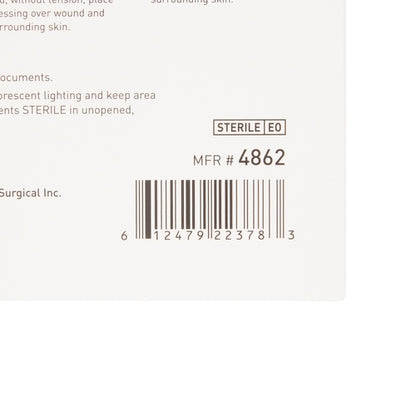 McKesson Foam Dressing 3 X 3 Inch Without Border Film Backing