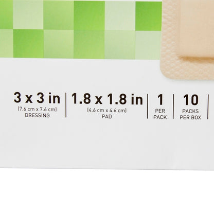 McKesson Thin Foam Dressing Lite 3 X 3 Inch With Border Film