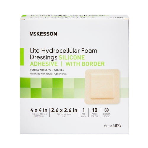 McKesson Thin Foam Dressing Lite 4 X 4 Inch