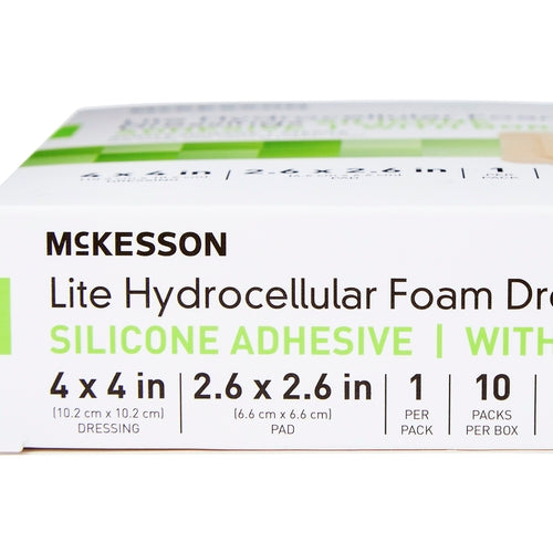 McKesson Thin Foam Dressing Lite 4 X 4 Inch