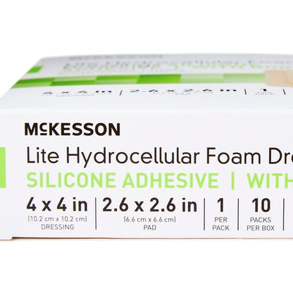 McKesson Thin Foam Dressing Lite 4 X 4 Inch