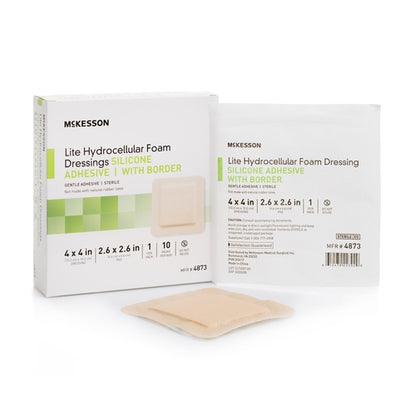 McKesson Thin Foam Dressing Lite 4 X 4 Inch