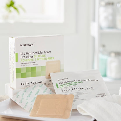 McKesson Thin Foam Dressing Lite 4 X 4 Inch