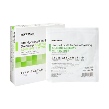 McKesson Thin Foam Dressing Lite 4 X 4 Inch
