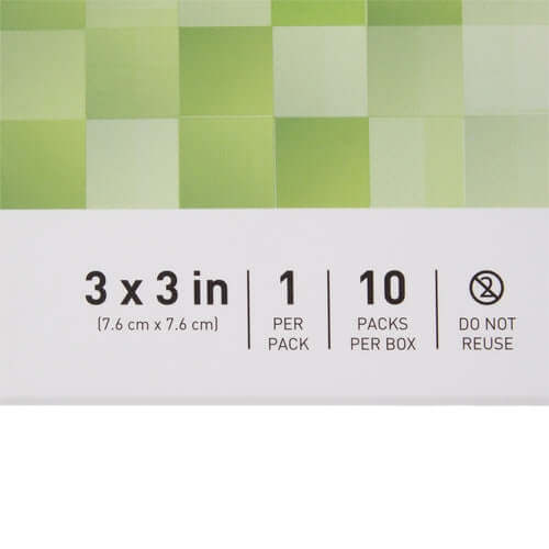 McKesson Thin Foam Dressing Lite 3 X 3 Inch Without Border Film