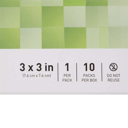 McKesson Thin Foam Dressing Lite 3 X 3 Inch Without Border Film
