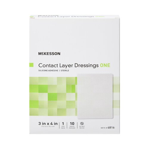 McKesson Wound Contact Layer Dressing 3 X 4 Inch Sterile