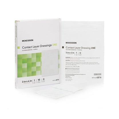 McKesson Wound Contact Layer Dressing 3 X 4 Inch Sterile