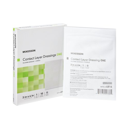 McKesson Wound Contact Layer Dressing 3 X 4 Inch Sterile