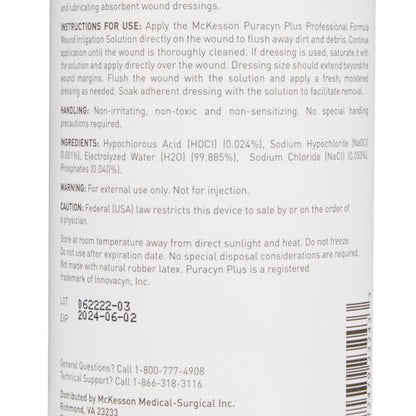 McKesson Wound Cleanser Puracyn® Plus 16.9 oz. Spray Bottle