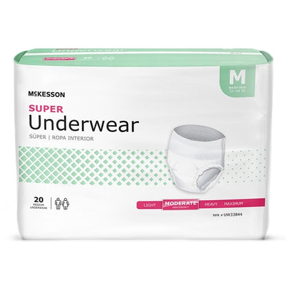 McKesson Absorbent Underwear Pull On - Adult Medium Unisex
