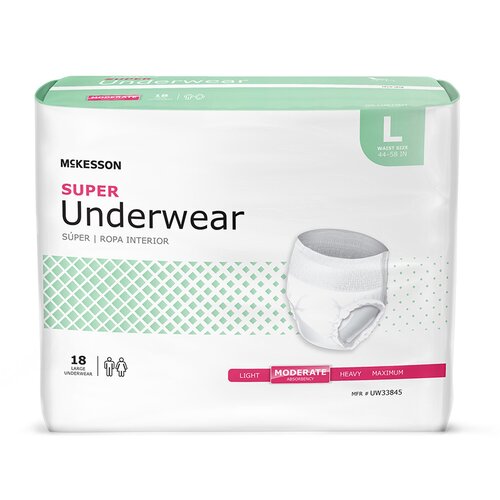 McKesson Absorbent Underwear Pull On - Adult Large Unisex