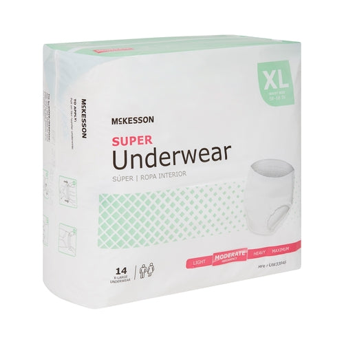 McKesson Absorbent Underwear Pull On Adult X-Large Unisex