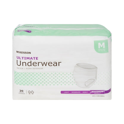 McKesson Absorbent Underwear Pull On Adult Medium Unisex