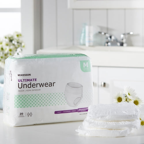 McKesson Absorbent Underwear Pull On Adult Medium Unisex