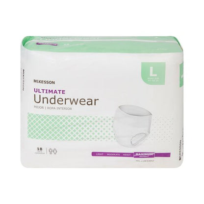 McKesson Absorbent Underwear Pull On Adult Large Unisex