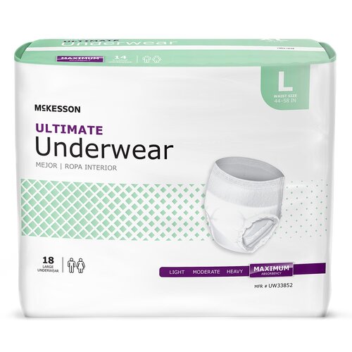 McKesson Absorbent Underwear Pull On Adult Large Unisex