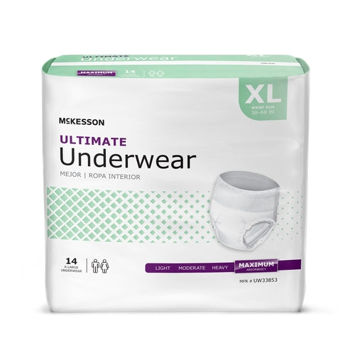 McKesson Absorbent Underwear Pull On Adult X-Large Unisex