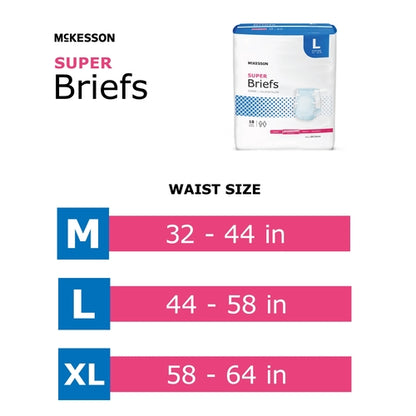 McKesson Incontinence Brief Adult Medium Unisex