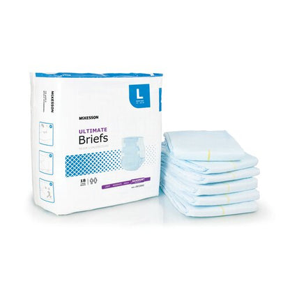 McKesson Incontinence Brief Adult Large Unisex Heavy Absorbency