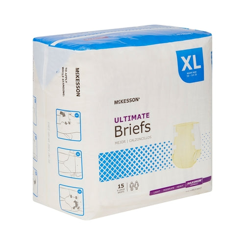 McKesson Incontinence Brief Adult X-Large Unisex Heavy Absorbency