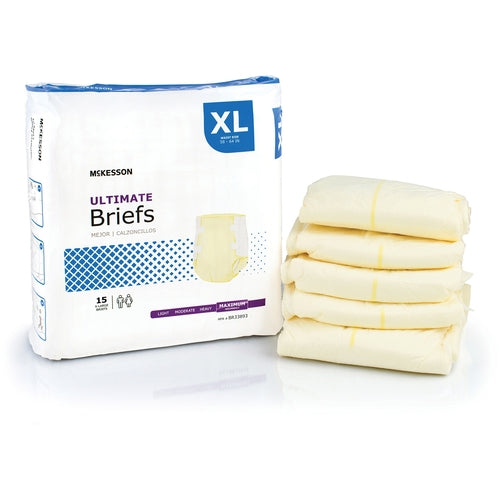 McKesson Incontinence Brief Adult X-Large Unisex Heavy Absorbency