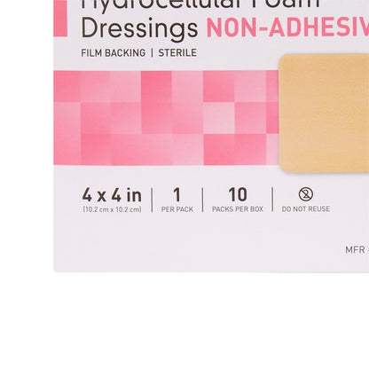 McKesson Foam Dressing 4 X 4 Inch Without Border