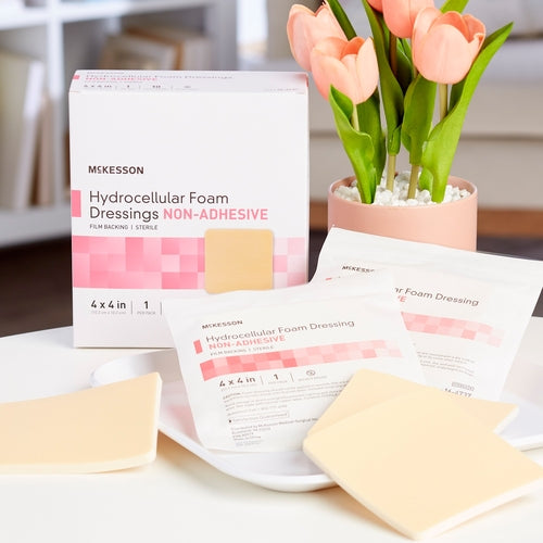 McKesson Foam Dressing 4 X 4 Inch Without Border